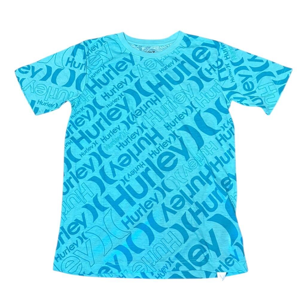 Hurley Boys Aurora Green Short Sleeve Shirt Size XL 13-15